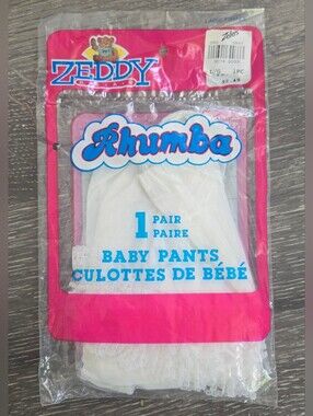 Rhumba White Baby Pants by - 1 Pair